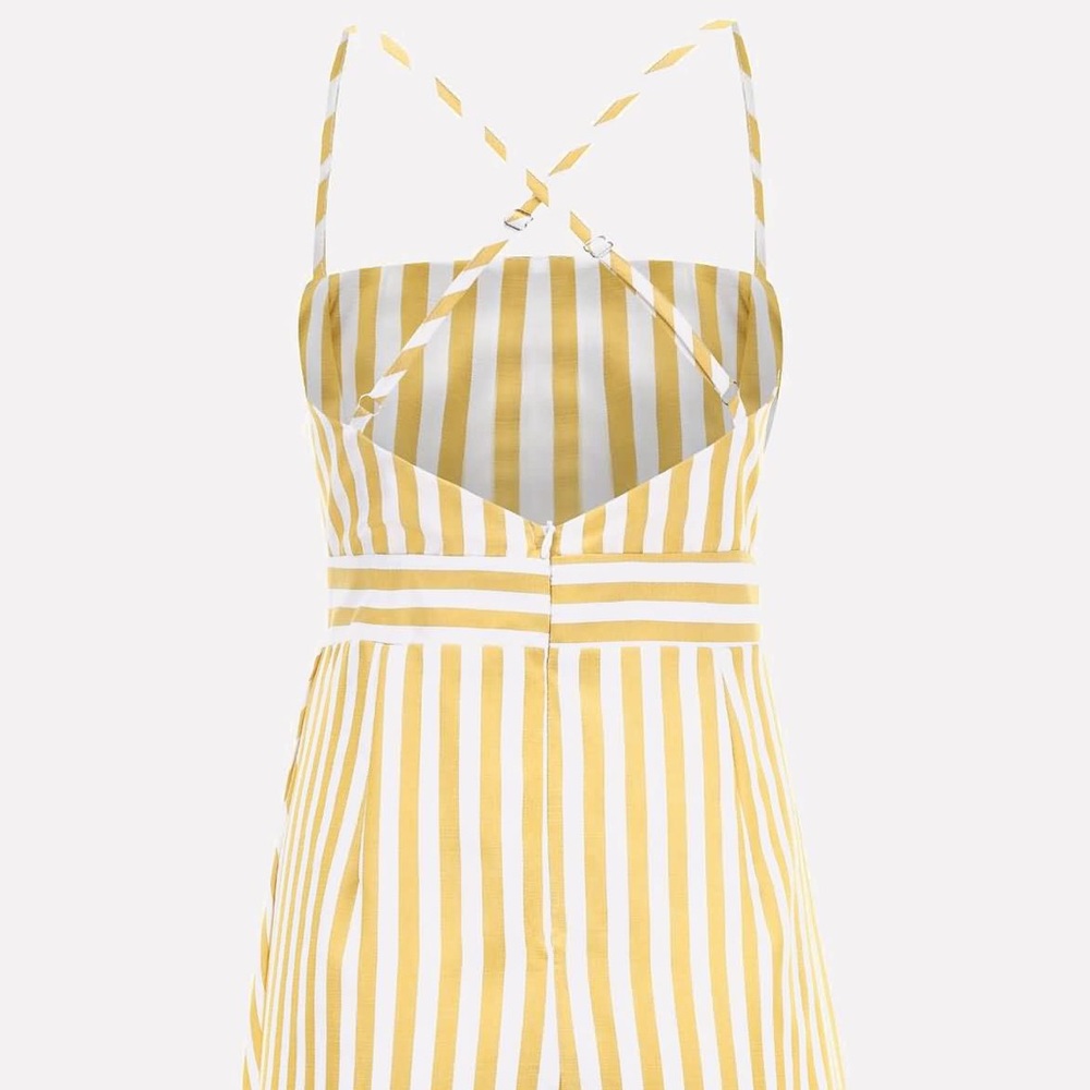 Yellow Striped Summer Dress (S) - Picture 8 of 12